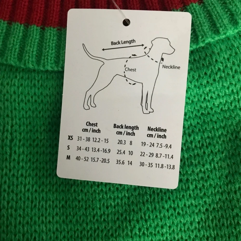Pet Central Avocado Dog Sweater NEW Size M-14”/35.56cm